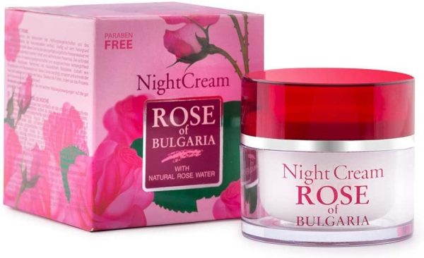 Crème de nuit avec eau de rose naturelle