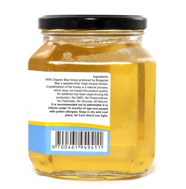 Bio Miel de fleur d'Acacia, cru, non chauffé, sans sucre, non pasteurisée, sans additifs – Image 2