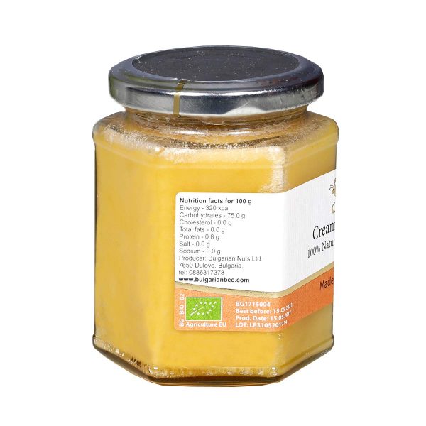 800 g Bio miel à la crème de tilleul, miel à tartiner, non chauffé, non pasteurisé, sans sucre, sans additifs – Image 2