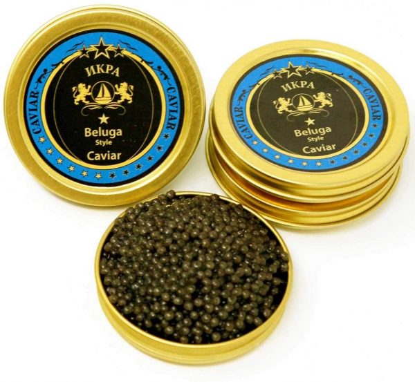 Caviar béluga oeufs d'esturgeon (meilleures ventes) (125g)