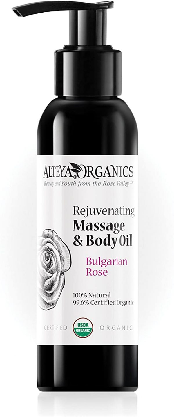 Mélange de massage et d'huile corporelle avec Rose Bulgarе 125 ml