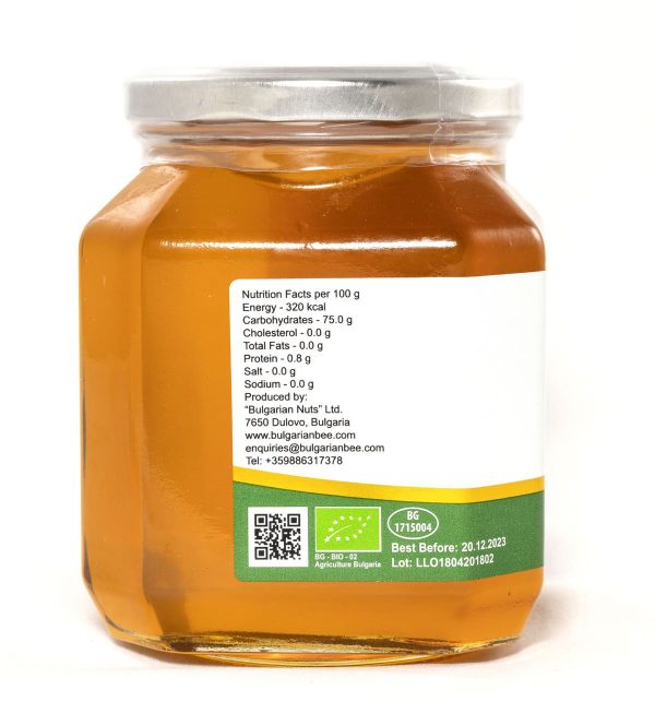 900 g Bio Miel de fleur Tilleul, cru, non chauffé, sans sucre, non pasteurisée, sans additifs – Image 2