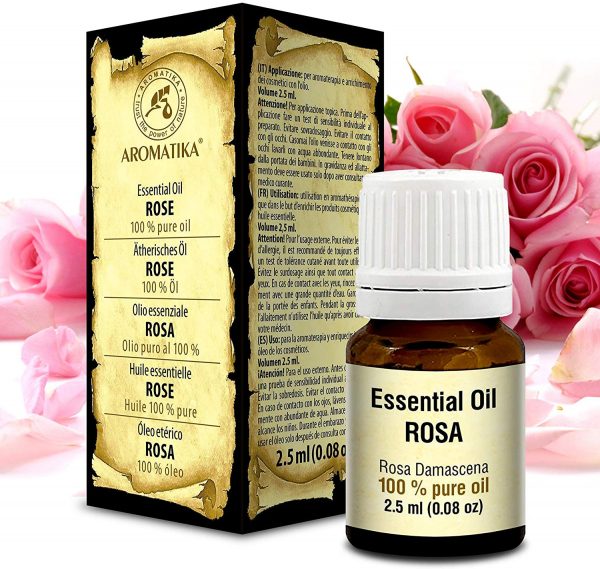 Huile Essentielle de Rose 2,5ml - Rosa Damascena - Bulgare - 100% Pur & Naturelle – Image 3