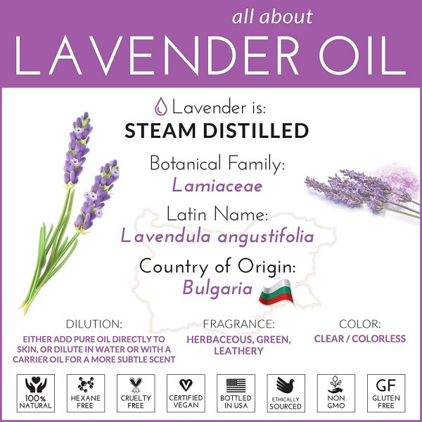 ArtNaturals 100% Pure Lavender Essential Oil - (.5 Fl Oz / 15ml) – Image 7