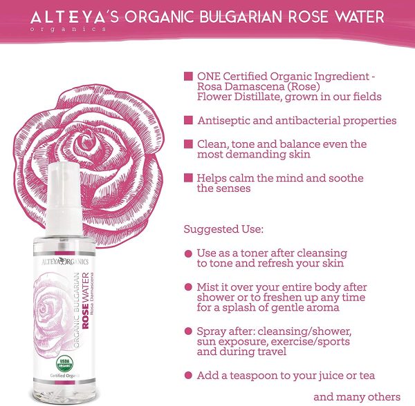 Alteya Organic Eau de Rose Bulgare 100ml Spray – Image 4