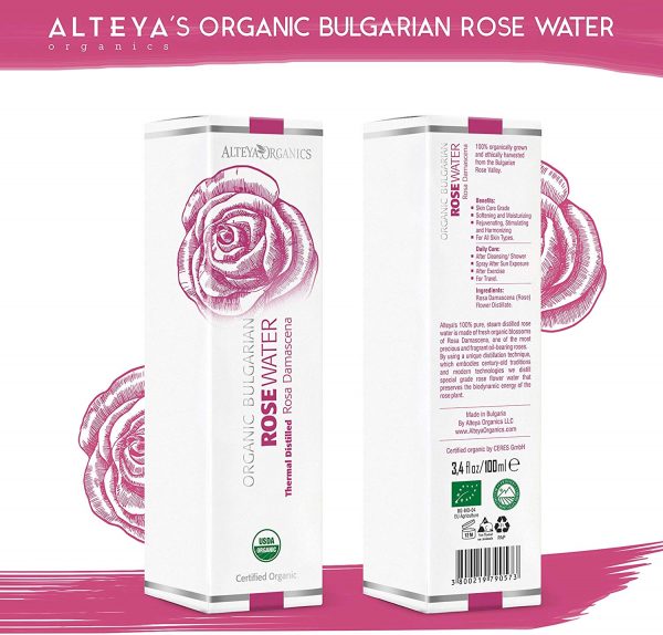 Alteya Organic Eau de Rose Bulgare 100ml Spray – Image 2