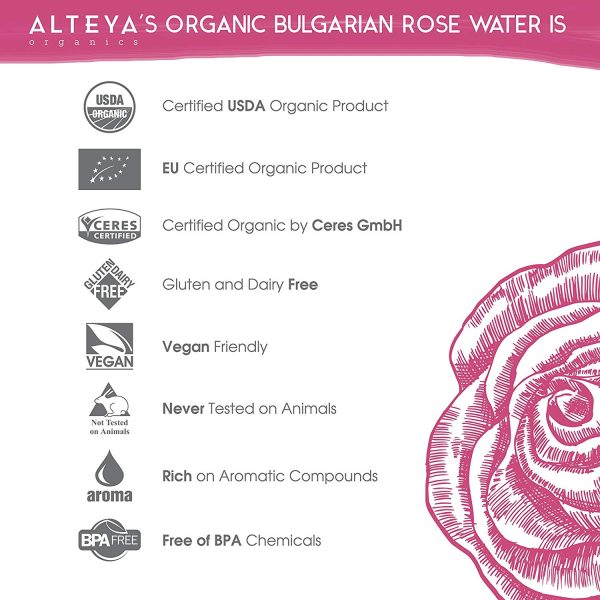 Alteya Organic Eau de Rose Bulgare 500ml – Image 8