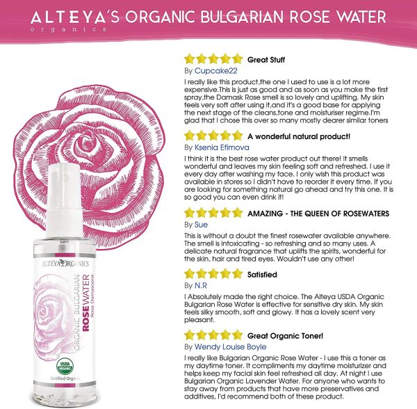 Alteya Organic Eau de Rose Bulgare 100ml Spray – Image 6