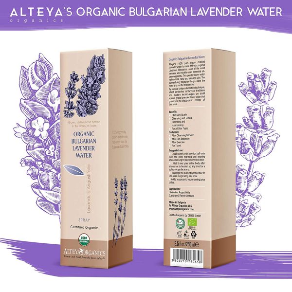 Alteya Organic Eau de Lavande Vaporisateur 250ml - Certifiée 100% organique – Image 3