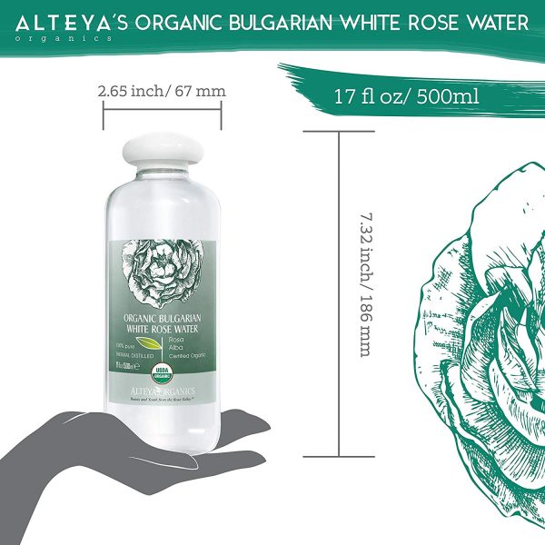 Alteya Organic Eau de Rose Blanche Bulgare 500ml – Image 5