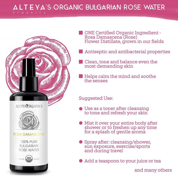 Alteya Organic Eau de rose bulgare 200 ml Spray – Image 5