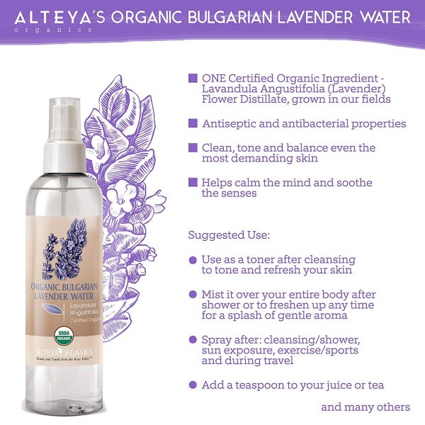 Alteya Organic Eau de Lavande Vaporisateur 250ml - Certifiée 100% organique – Image 5