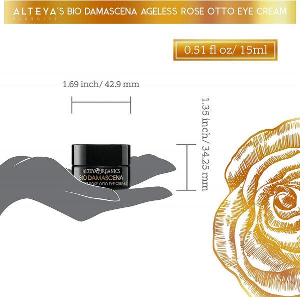 Alteya Organic Crème pour les yeux Rose Anti-âge 15ml - Certifié organique – Image 4