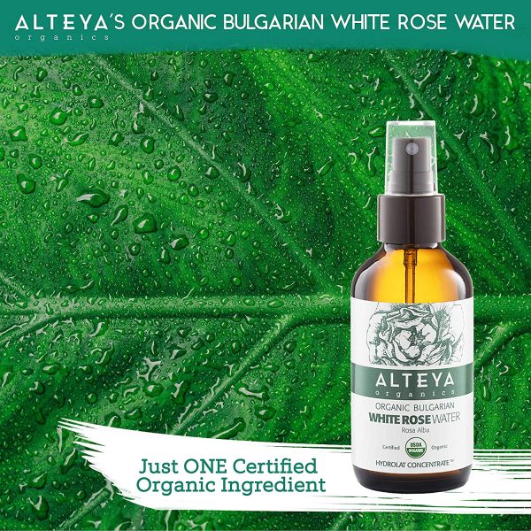 Alteya Organic Eau de rose blanche bulgare 240 ml Spray Bioglass - Certifiée 100% organique – Image 4