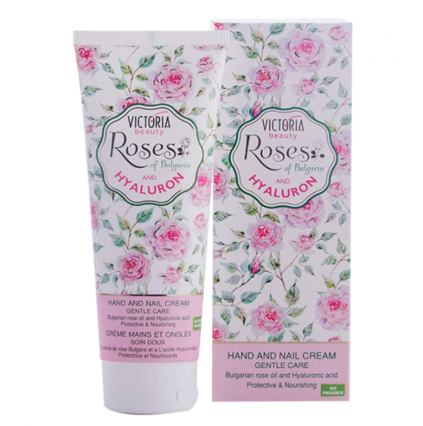 Crème mains et ongles avec huile de rose bulgare et acide hyaluronique