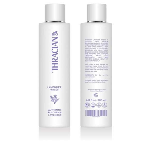 Thracian BIO Toner eau 100% pure eau de lavande bulgare, 200 ml